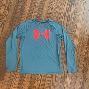 Grey-blue-green Under Armour womens shirt size S or Youth Large